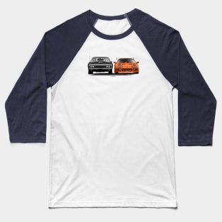 Charger R/T & Supra Mk IV - The Fast and Furious Baseball T-Shirt